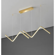 Modern LED irregular long chandelier adjustable chandelier dining room bedroom kitchen home decoration lighting