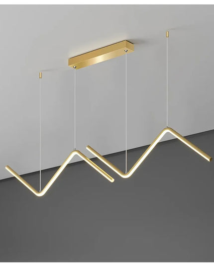 Modern LED irregular long chandelier adjustable chandelier dining room bedroom kitchen home decoration lighting