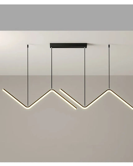 Modern LED irregular long chandelier adjustable chandelier dining room bedroom kitchen home decoration lighting