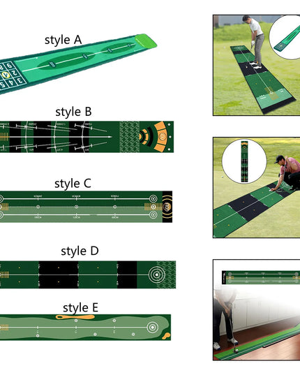 Golf Putting Indoor Golf Hitting Mat Green Mat Golf Practice Training Aid Equipment for Home Outdoor Backyard Golf Practice