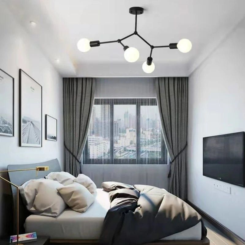 Modern Loft LED Chandelier Light Tree Branch Chandelier Lamp Decorative Chandelies Ceiling Hanglight for Kitchen Living Room