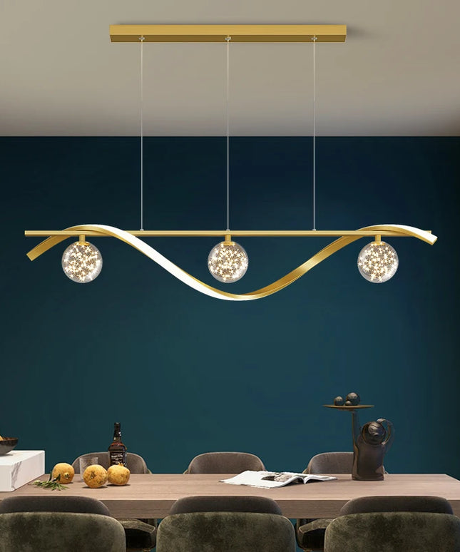 New Modern Led Chandelier For Living Room Dining Room Kitchen Ceiling Pendant Lights Nordic Minimalist Dining Tables Lamps