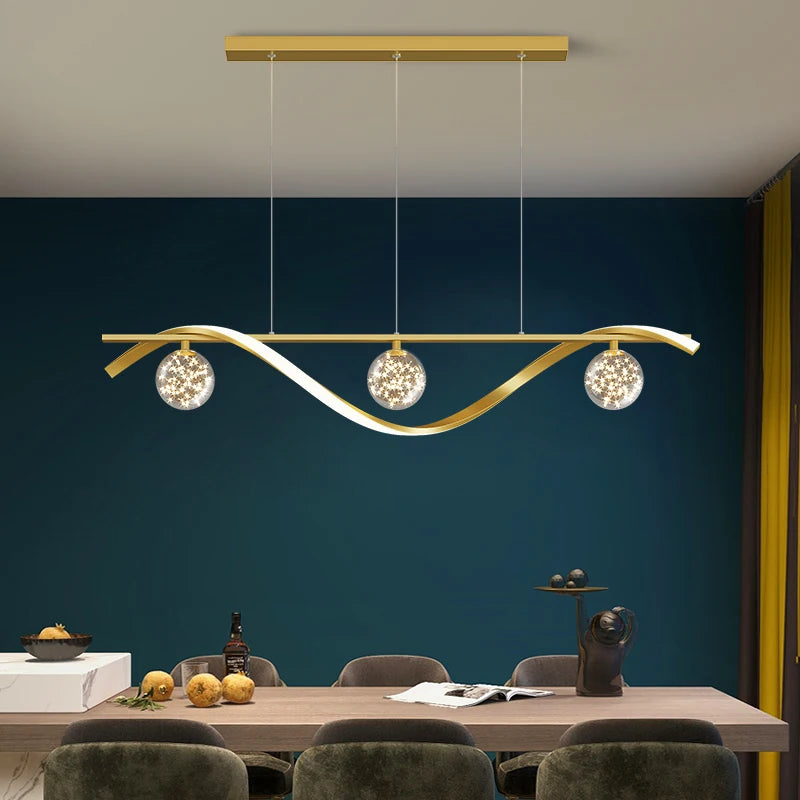 New Modern Led Chandelier For Living Room Dining Room Kitchen Ceiling Pendant Lights Nordic Minimalist Dining Tables Lamps