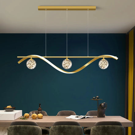 New Modern Led Chandelier For Living Room Dining Room Kitchen Ceiling Pendant Lights Nordic Minimalist Dining Tables Lamps