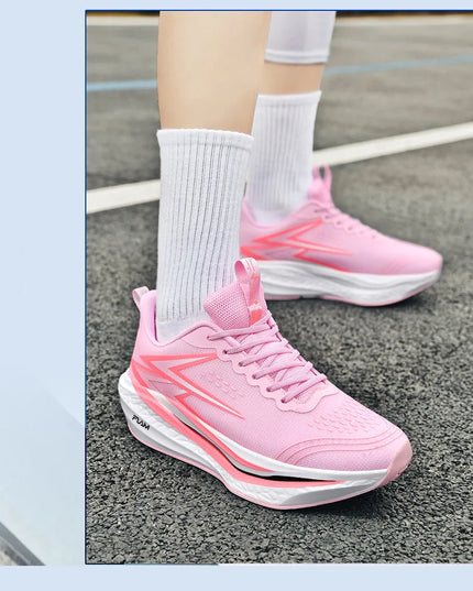 Running Shoes Speciality Marathon Men Sports Breathable Lightweight Carbon Board Women's Comfortable Athletic Nonskid Sneakers