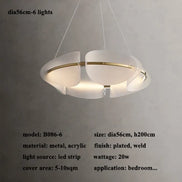 Modern leaf chandelier luxury designer Acrylic ring light Dining Room Home Bedroom Kitchen Hanging Lights Decor sofa living room