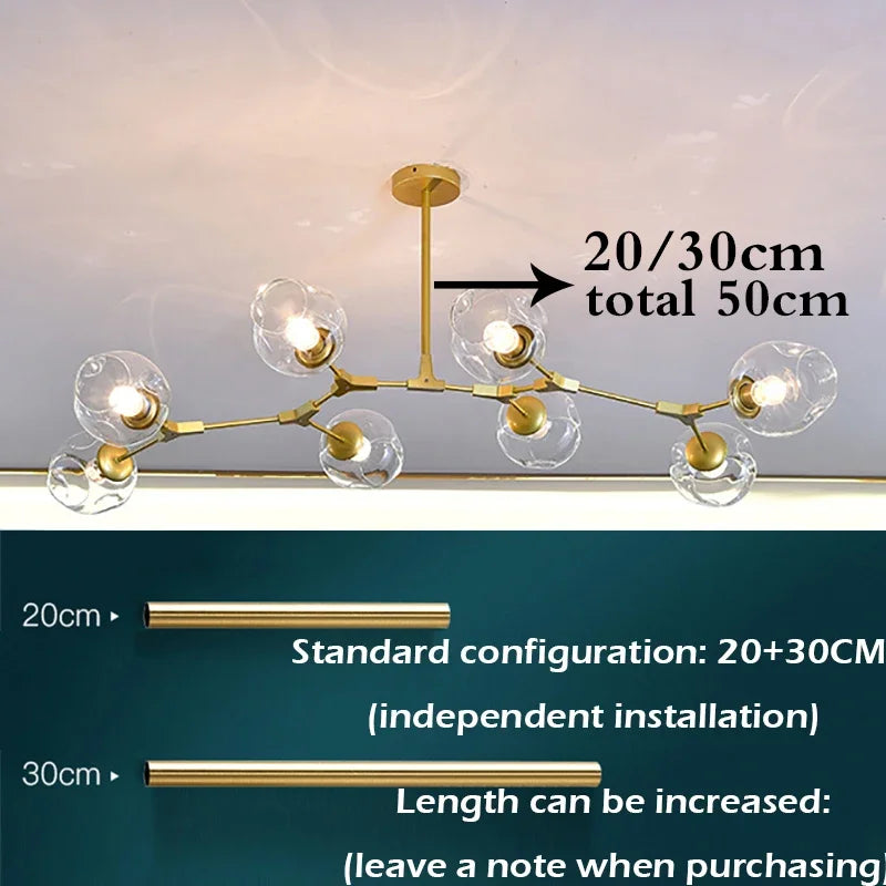 Modern LED Chandelier Lighting for Dining Living Room Decoration Lights Nordic Chandeliers Indoor Lighting Hanging Light Fixture