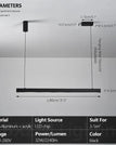L80cm Black / Dimmable with remote
