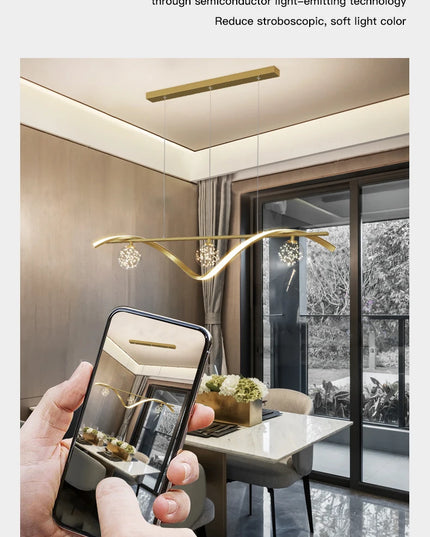 Modern LED Chandelier for Living Room Dining Room Glass Ball Kitchen Lamp Home Decor Lighting Novelty Nordic LED Hanging Lights