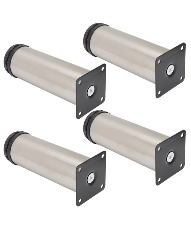 4PCS 5-25cm Furniture Adjustable Sofa Bed Leg Stainless Steel Table Bed Sofa Cabinet Feet Foot Legs Metal Replacement Foot