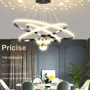 Modern led dining room chandeliers simple ring chandelier living bedroom Lights home indoor lighting decorative Pendant Lamps
