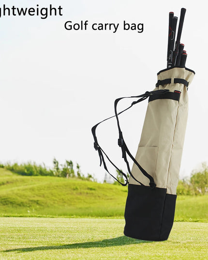 Lightweight Golf Carry Bag with Adjustable Shoulder Strap - Holds 8-10 Clubs, Foldable Portable Golf Bag with Multiple Compartme