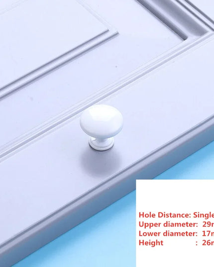 Handles Drawer Cabinet Furniture Kitchen Handles for Cabinet Knob Door Drawer Furniture Kitchen Knob Simplicity Fuji White