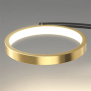 Modern Led Chandelier Gold Aluminum Luxury Pendant Lights For Living Room Bedroom Study Room K9 Crystal Decorative Lamps 90-260V