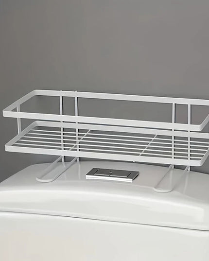 Space Saver Over Toilet Shelf, No Drill Bathroom Organizer for Towels & Toiletries,Maximizes Vertical Storage in Small Bathrooms