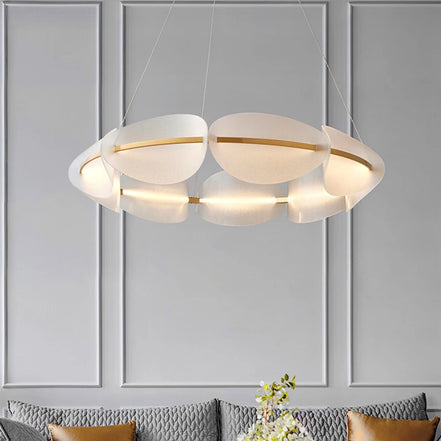 Modern leaf chandelier luxury designer Acrylic ring light Dining Room Home Bedroom Kitchen Hanging Lights Decor sofa living room
