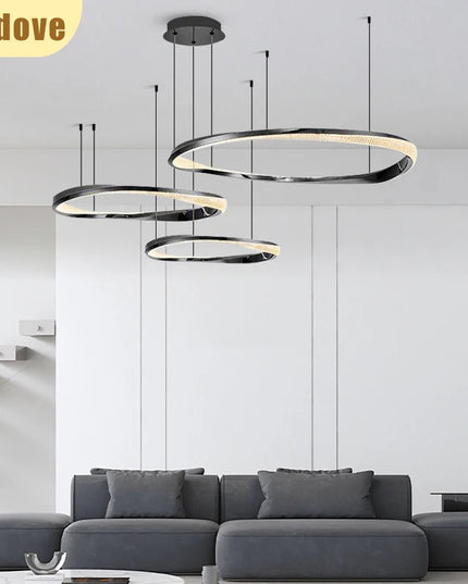 Modern Light Luxury Villa LED Chandelier Italian Art Living Room Hotel Restaurant Kitchen Home Decoration Lighting Fixtures