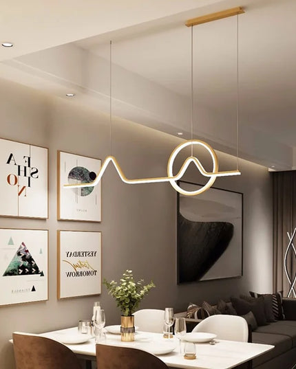 Modern LED Ceiling Chandelier Dining Table Indoor Lighting Chandeliers Kitchen Pendant Light Living Room Decoration Hanging Lamp