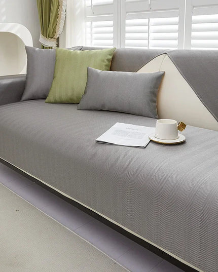 Ice Silk Sofa Cushion Summer Summer Cool Cushion Cushion 2023 New Anti slip Backrest Full Cover Cloth Towel Set