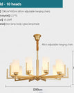 Gold 10 Head / Without light bulb
