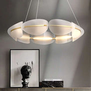 Modern leaf chandelier luxury designer Acrylic ring light Dining Room Home Bedroom Kitchen Hanging Lights Decor sofa living room