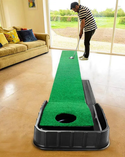 Putting Mat:Perfect Your Golf Skills with Realistic Home Practice - Improve Your Putting Stroke, Lower Your Scores, and Enjoy
