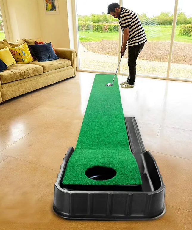 Putting Mat:Perfect Your Golf Skills with Realistic Home Practice - Improve Your Putting Stroke, Lower Your Scores, and Enjoy