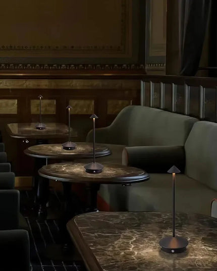 Cordless Table Lamps Rechargeable LED Desk Lamp Outdoor Waterproof Portable Touch Dimmable NightLight for Restaurant DiningHome