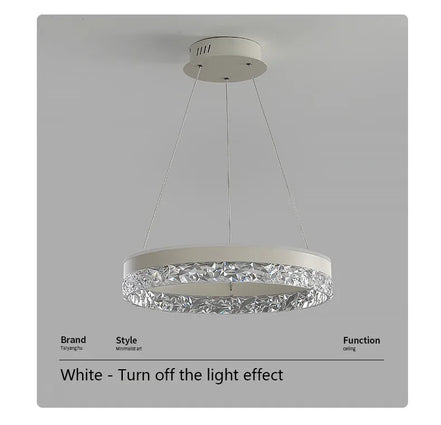 Modern LED Chandelier For Living Room Dining Room Bedroom Study Ring Ceiling Pendant Lamp Lustre Room Decorative Lighting Lamp