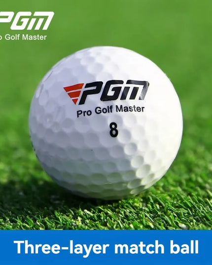 PGM Official 3-Layer Premium Golf Balls Practice Compet Performance Training for Distance Straight Shots Golf Design for Sports