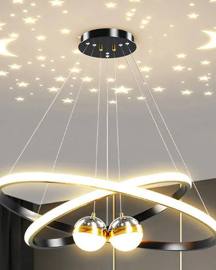 Modern led dining room chandeliers simple ring chandelier living bedroom Lights home indoor lighting decorative Pendant Lamps