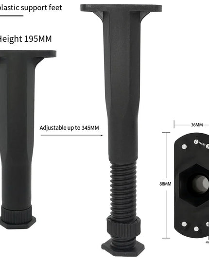 Furniture Hardware Feet Telescopic Furniture Stand Support Plastic Steel Stand Adjustable Heightening Bracket Bed Beam Support