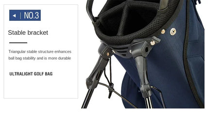 PGM Golf Bags Men Women Lightweight Multifunctional Stand Bag Can Hold a Full Set of Clubs QB074