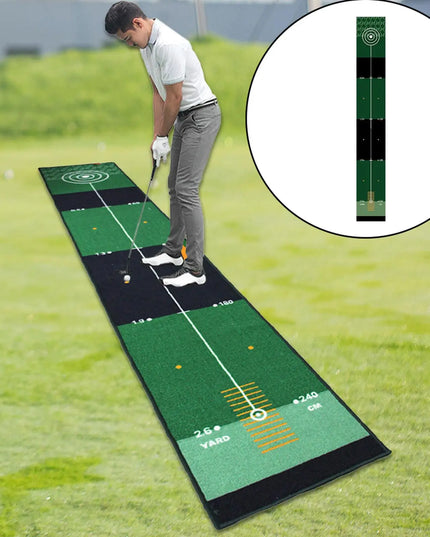 Golf Putting Indoor Golf Hitting Mat Green Mat Golf Practice Training Aid Equipment for Home Outdoor Backyard Golf Practice