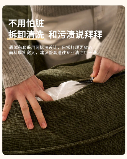 Folding Dual-use Modular Compression Sofa Bed Living Room Bedroom Home Lazy Pudding Retro Style Tatami Sofa