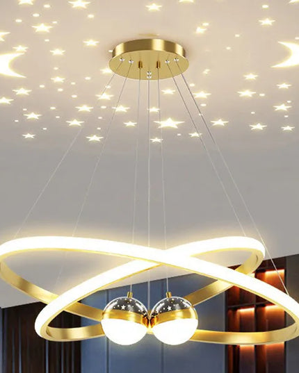 Modern led dining room chandeliers simple ring chandelier living bedroom Lights home indoor lighting decorative Pendant Lamps
