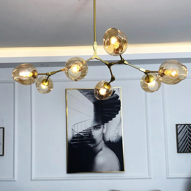 Modern LED Chandelier Lighting for Dining Living Room Decoration Lights Nordic Chandeliers Indoor Lighting Hanging Light Fixture