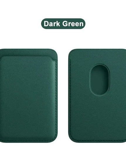 For Magsafe Magnetic Leather Wallet Case For iPhone  17 16 15 14 13 12 11 8  Samsung Huawei Card Holder with Magnet Covers