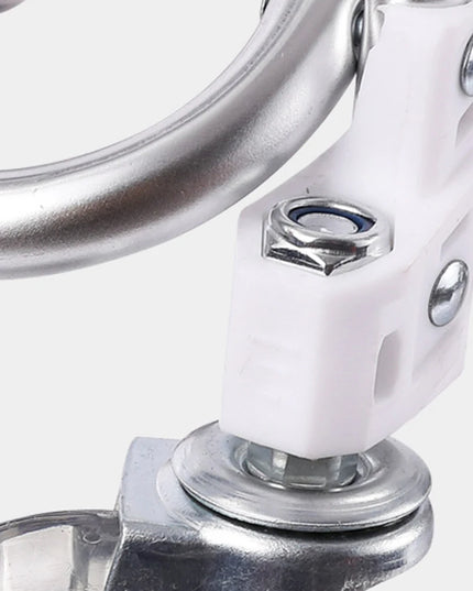 1PC Stainless Steel Portable Shopping Cart Roller Puller Household Luggage Carrier Ergonomic Design for Easy Carrying And Moving