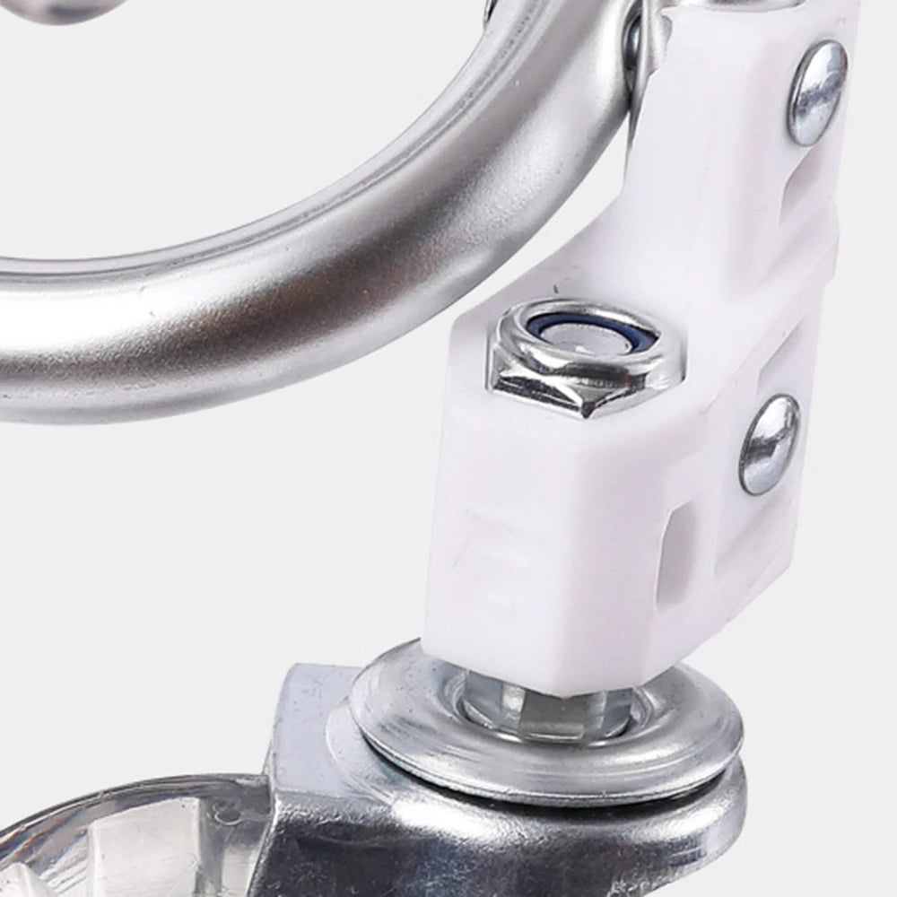 1PC Stainless Steel Portable Shopping Cart Roller Puller Household Luggage Carrier Ergonomic Design for Easy Carrying And Moving