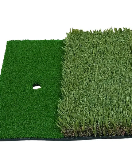Golf Hitting Mat Artificial Turf Golf Practice Mat with Tee Hole Portable for Training Swing & Chipping in Backyard, Garage, Bas