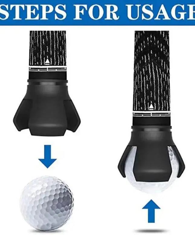 Golf Ball Pick Up Clip Tool Retriever Durable Back And Knee Saver Claw Grabber Screw-On Putter Tool Kit Golfer Grip  Accessories