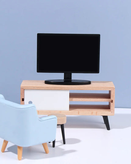 1:12 Scale Sofa Bed Wardrobe TV Cabinet Micro  Scene Model Dollhouse Miniature Furniture Playing House Landscape Dolls Accessory