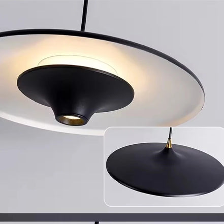Modern Restaurant LED Chandelier Ceiling Pendant Light Dining Table Hanging Lamp Home Decor 1 Head UFO Indoor Lighting Fixture