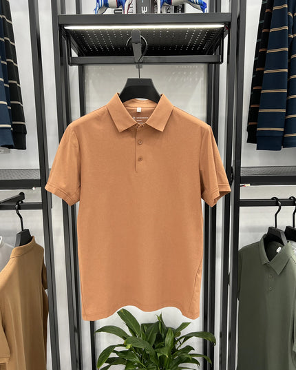 Top Brand Quality Mesh Fabric Sports Polo Shirt -Men's Wrinkle-resistant Breathable Ultra-stretch Golf Shirt Top and Tees