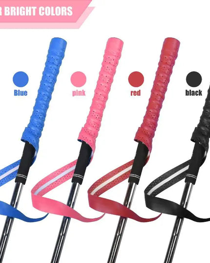 PU Leather Golf Club Grip Tape, Non-Slip Sweatproof, Quick and Easy Replacement, Enhances Swing Stability
