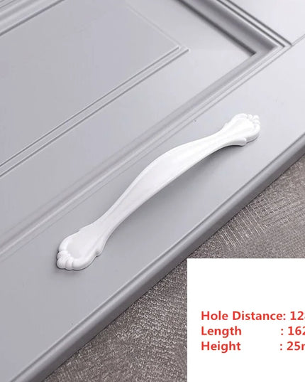 Handles Drawer Cabinet Furniture Kitchen Handles for Cabinet Knob Door Drawer Furniture Kitchen Knob Simplicity Fuji White