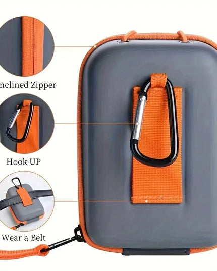 Golf Bag Golf Rangefinder Organizer Portable Golf PU Laser Rangefinder Pouch Instrument Shockproof Golf Portable Waist Packs