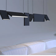 Modern danish Chandelier Design Rotatable Black Led minimalist light Dining Room Decor Led Lamp Bar Loft coffee tables lights