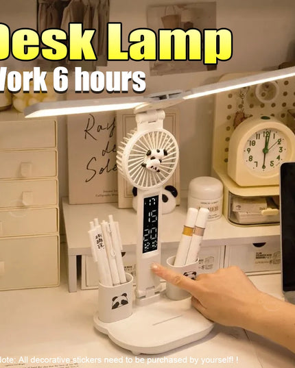 Rechargeable Led Desk Lamp for Study Table Lamp Led Eye Caring Light With 3 Color Modes Dimmable Reading Study and Office Work
